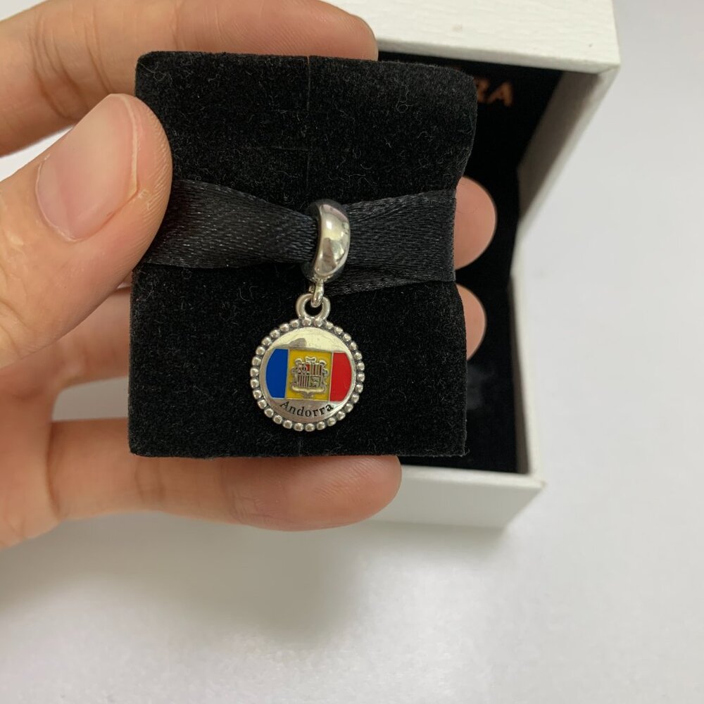 Pandora Andorra Flag Charm